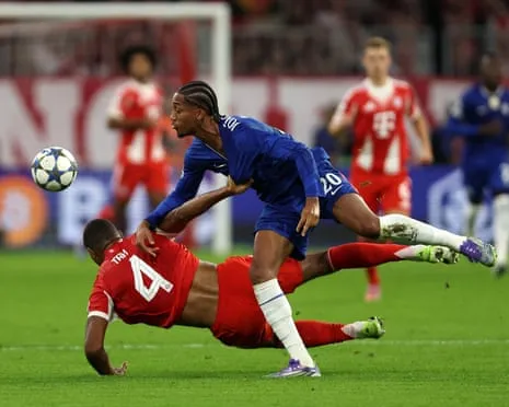 The Blues' boss rages when the German giants center-back Tah avoids dismissal during Champions League loss